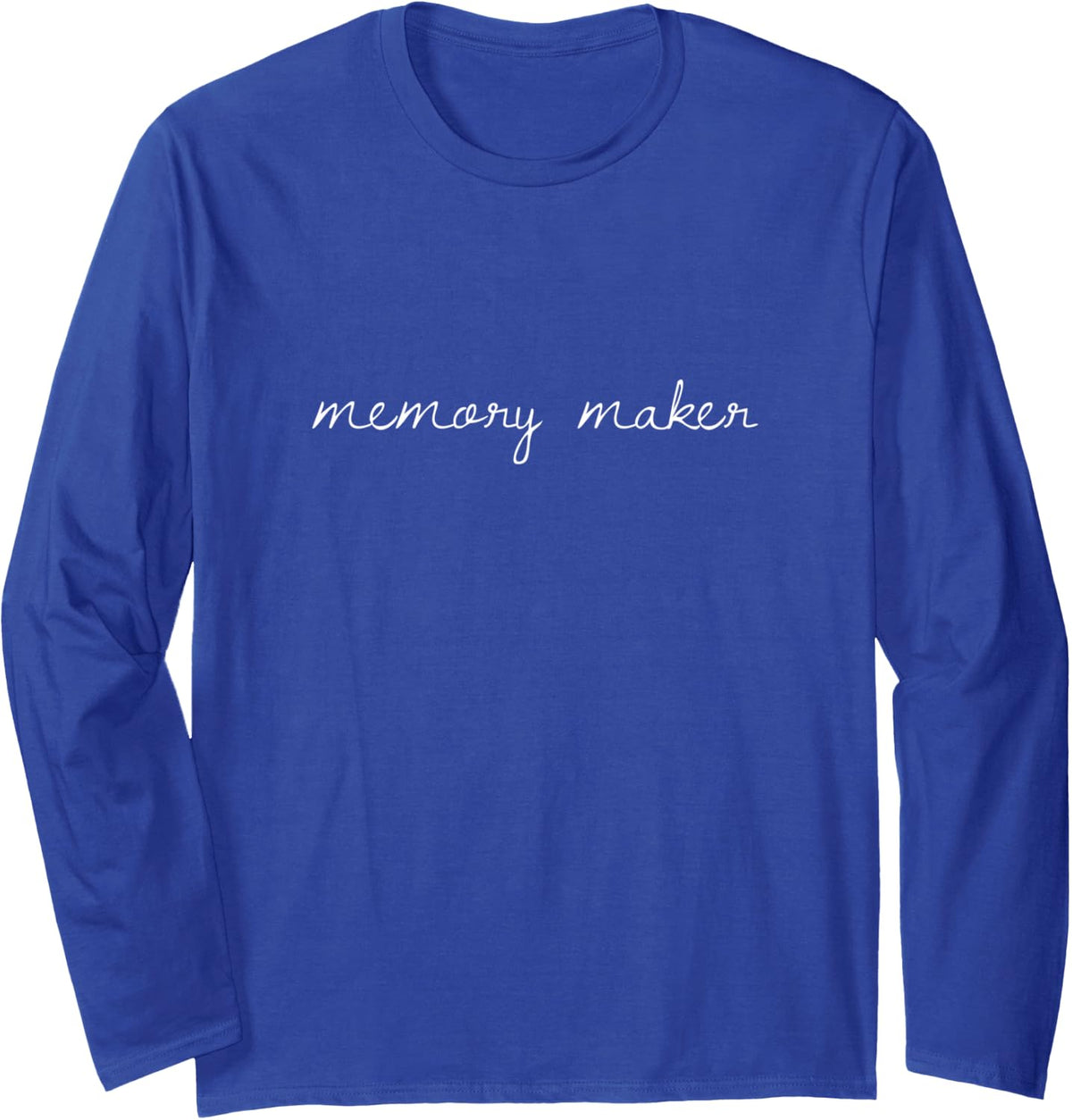 Female Photographer Gift Memory Maker Photography Long Sleeve T-Shirt - Adult Unisex Royal Blue