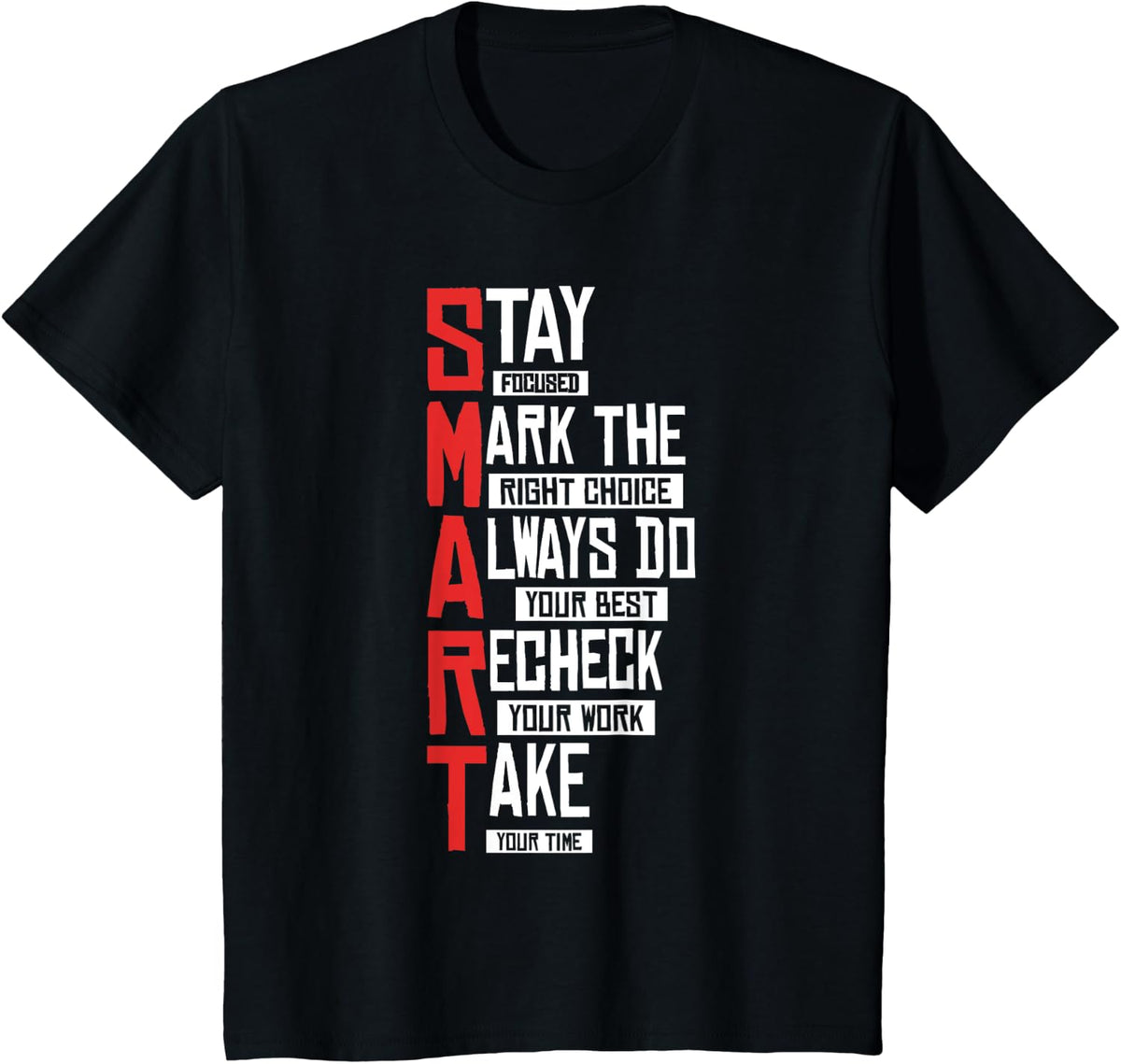Test Day Teacher- Smart Design Testing Day Exam T-Shirt - Black