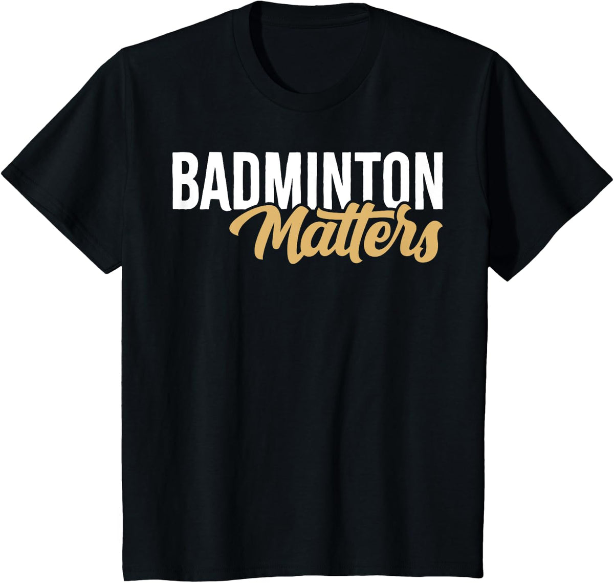 Badminton Matters Vintage Badminton Player T-Shirt - Black