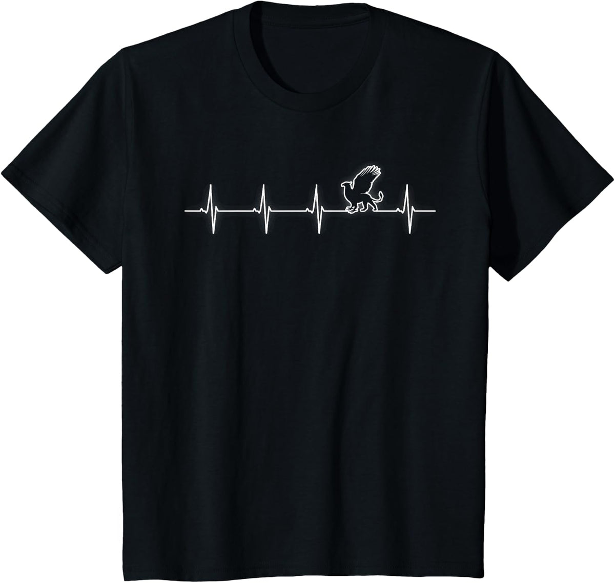 Griffin Heartbeat Gifts T-Shirt - Black