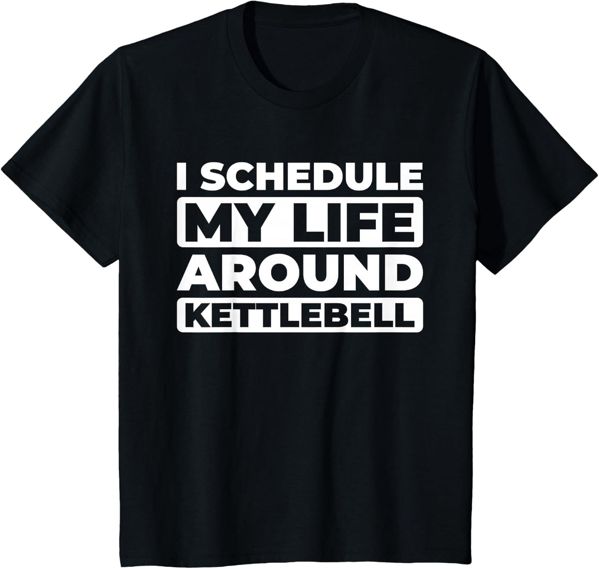 Kettebell Workout - Gym Training Exercise Kettebell T-Shirt - Black