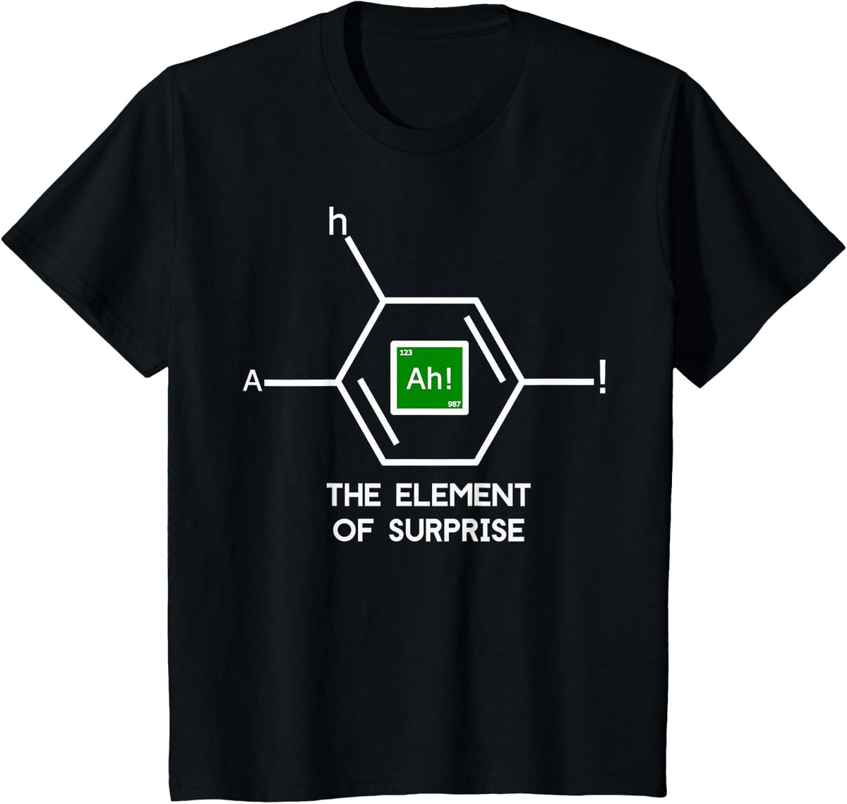 Ah The Element Of Surprise Tee Shirt T-Shirt - Black