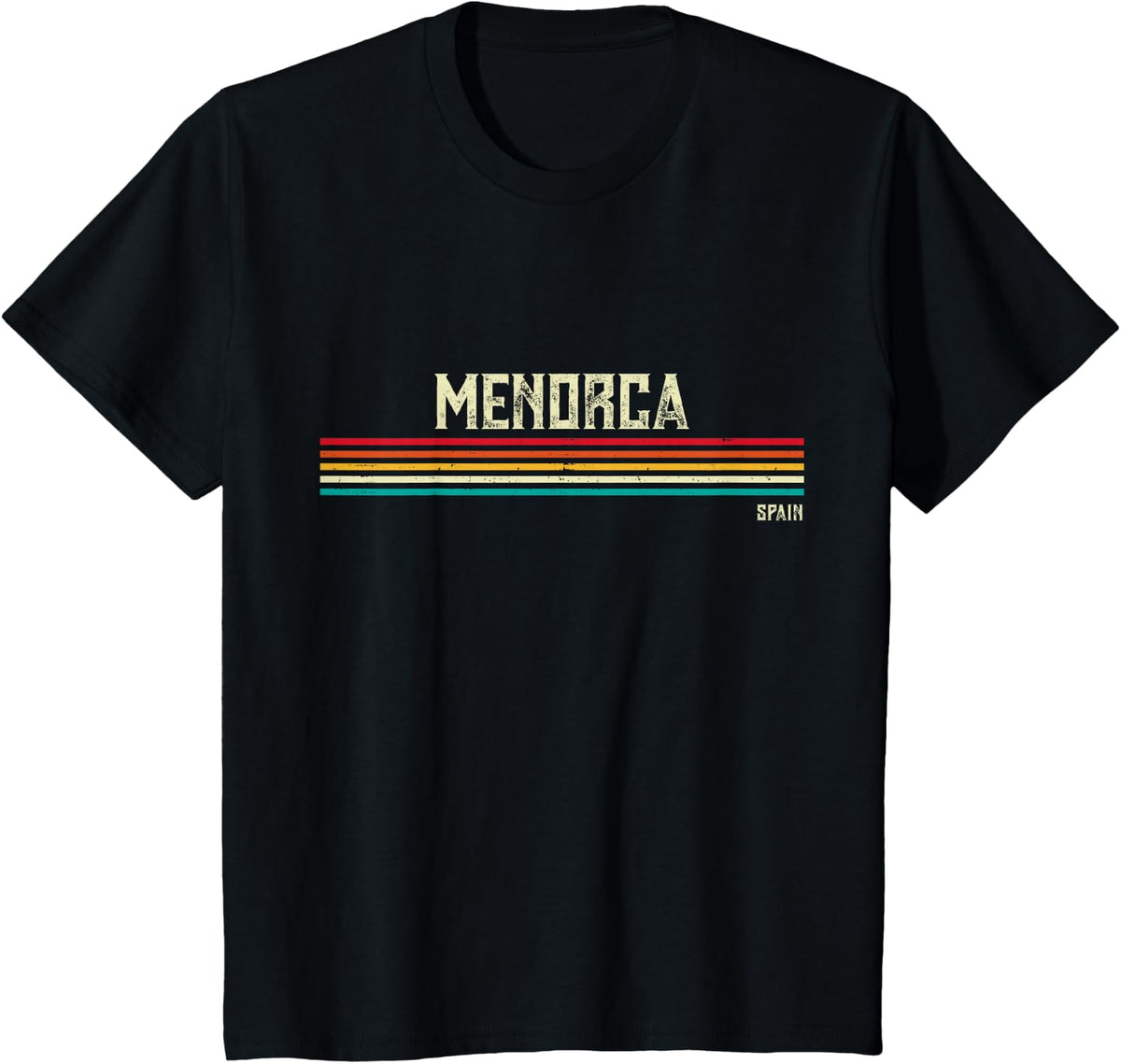 Menorca Spain T-Shirt - Black