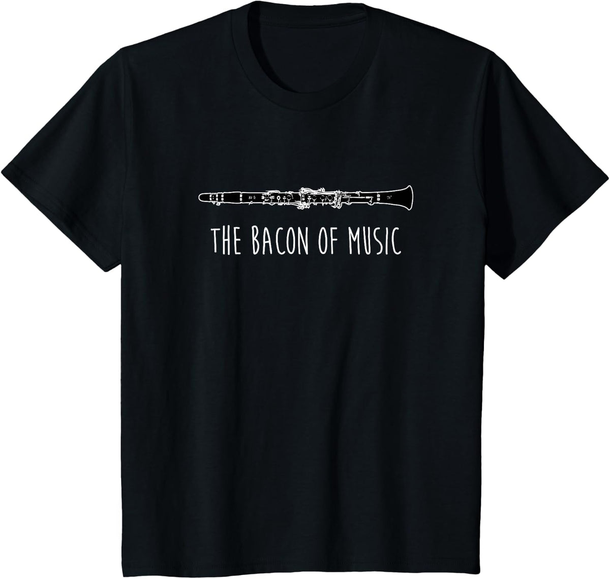 Funny Clarinet The Bacon Of Marching Band Player Gift T-Shirt - Black