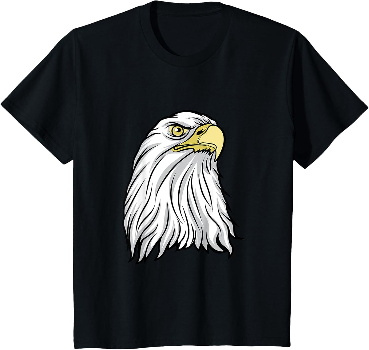 Bald Eagle Head USA Patriot T-Shirt Save The Eagles Fly T-Shirt - Black