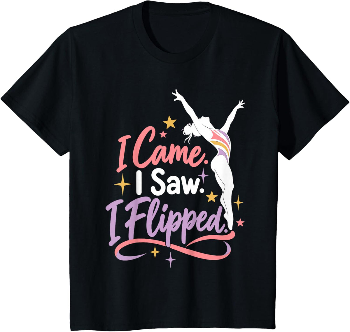 Funny Gymnastics I Don't Fall I Add for Women Gymnast T-Shirt - Black