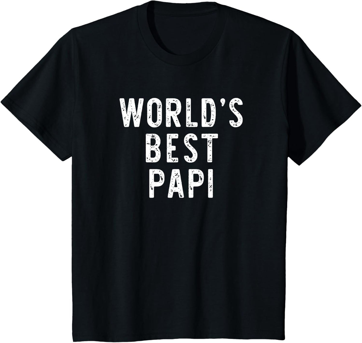 World's Best Papi Funny Family T-Shirt - Black