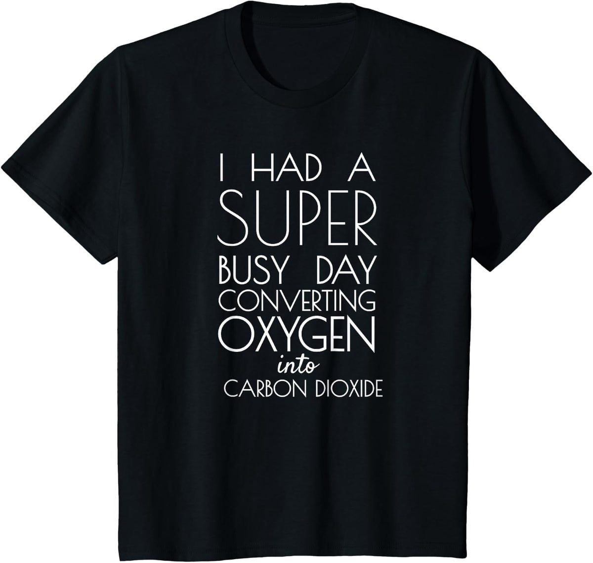 Lazy Teen Chemistry Humor Joke Science Themed T-Shirt - Black
