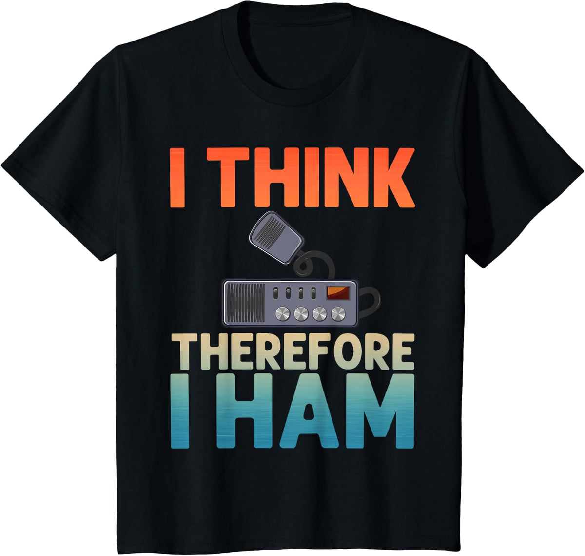 Cool Ham Radio Art For Men Women Amateur Radio Ham Operator T-Shirt - Black