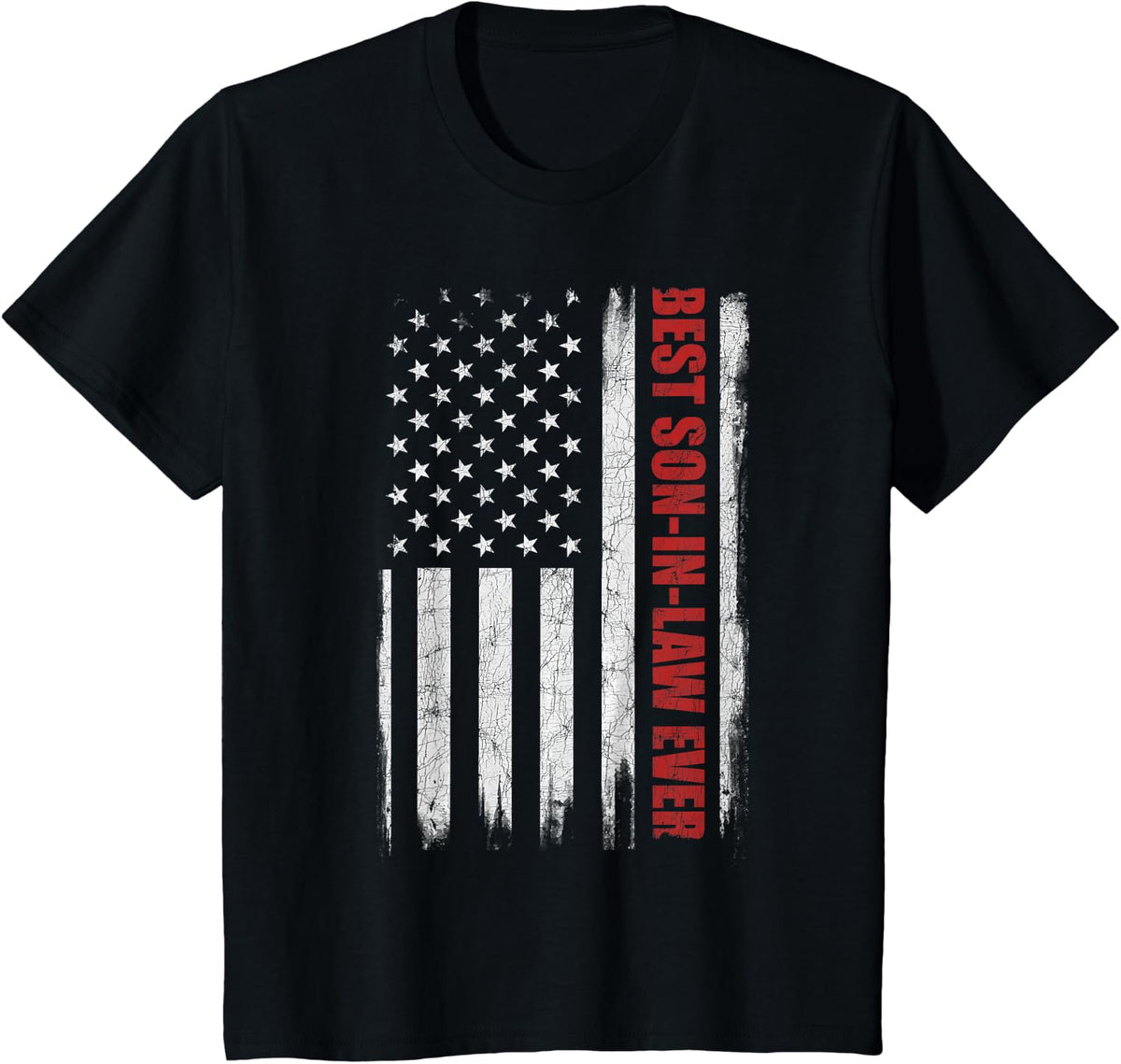 Funny Best Son In-Law Ever, US American Flag Son In-Law Men T-Shirt - Black