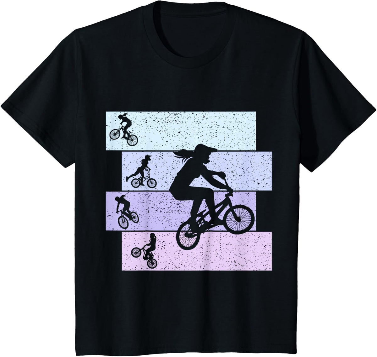 BMX Girl Bike Bicycle Women T-Shirt - Black