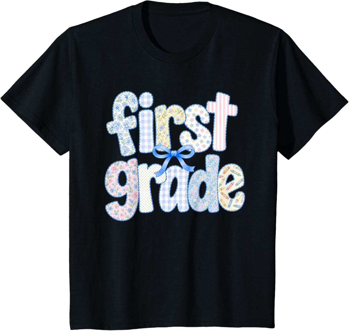 First Grade Teacher 1st Grade Team Elementary School T-Shirt - Black
