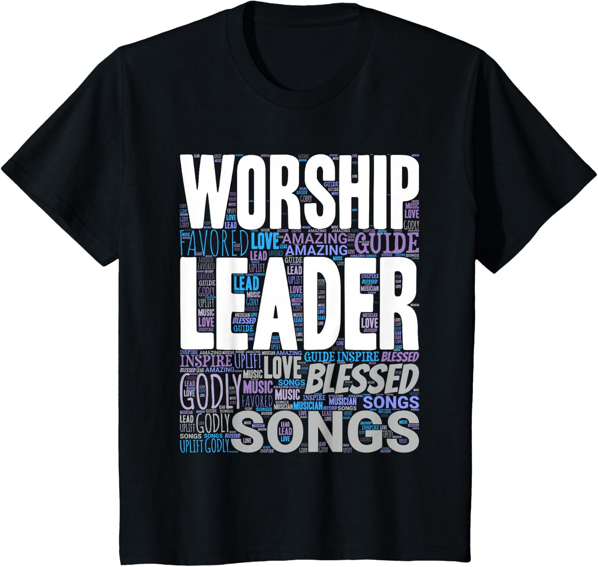 Worship Leader Church Musician T-Shirt - Black