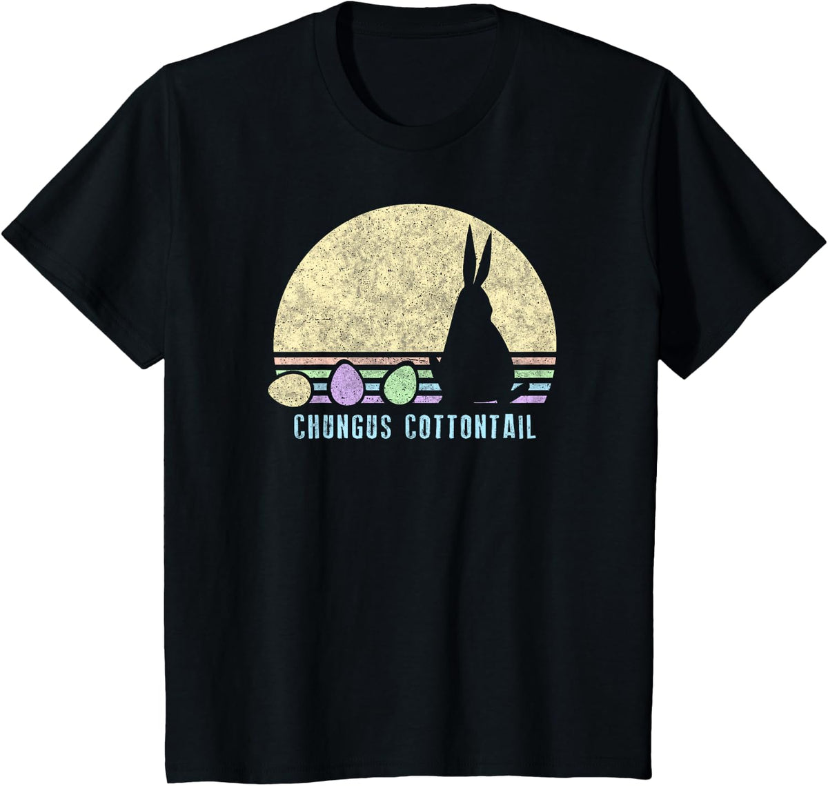 Big Chungus Easter Bunny Shirt Chungus Cottontail Meme Gift T-Shirt - Black