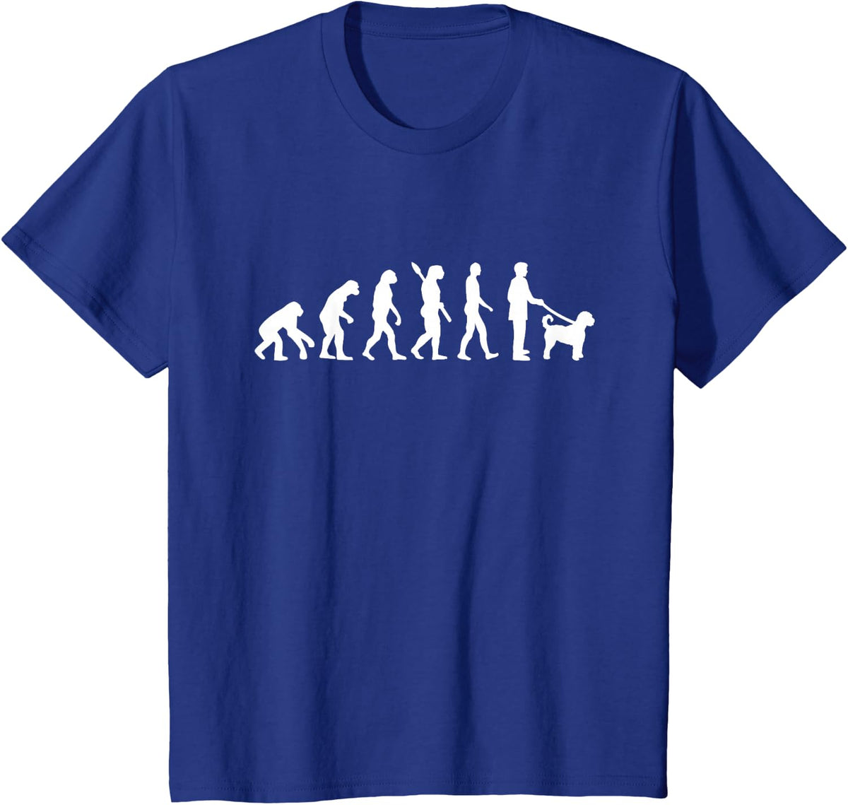 Labradoodle evolution T-Shirt T-Shirt - Royal Blue