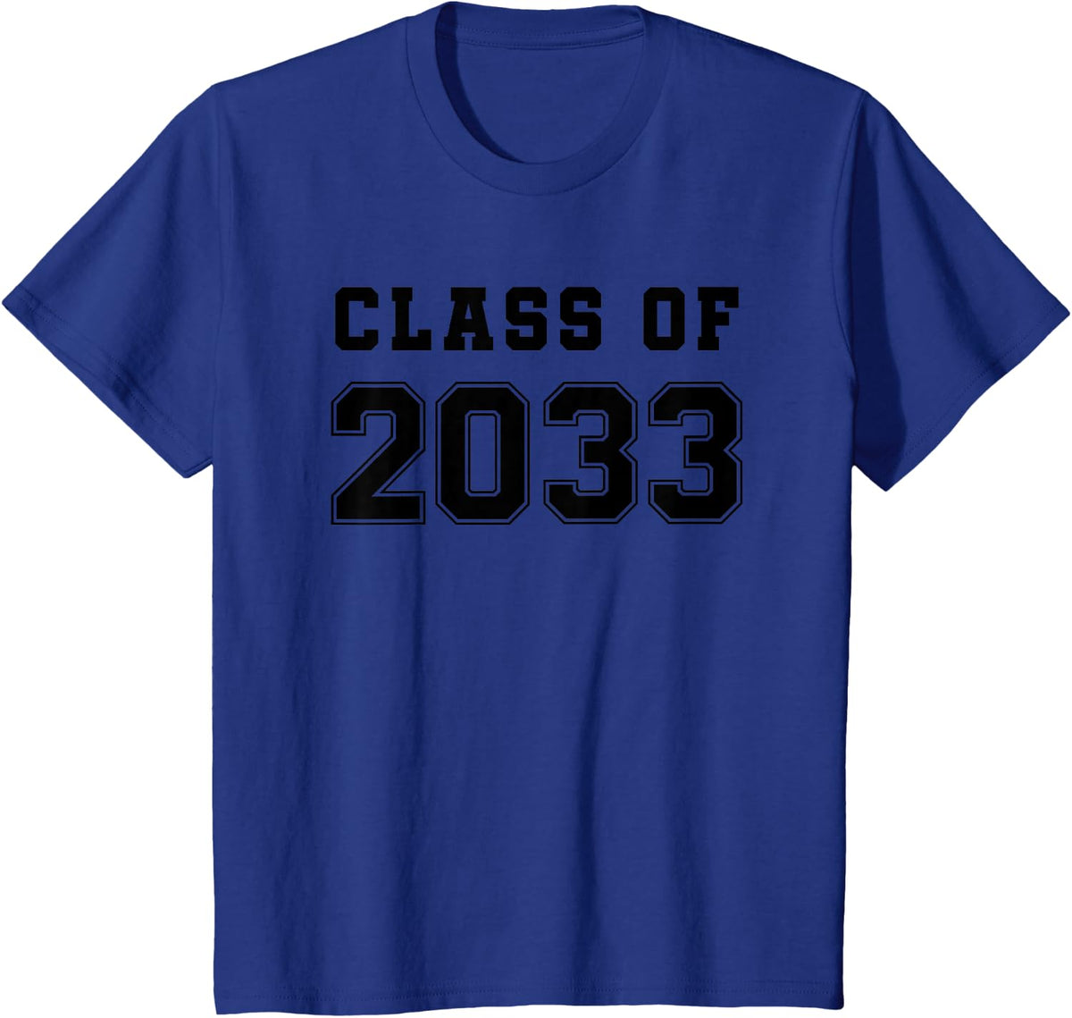 Class of 2033 Grow With Me T-Shirt First Day of School Shirt T-Shirt - Royal Blue