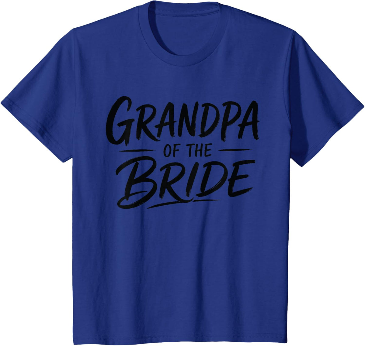 Grandpa of The Bride Wedding Bridal Party T-Shirt - Royal Blue