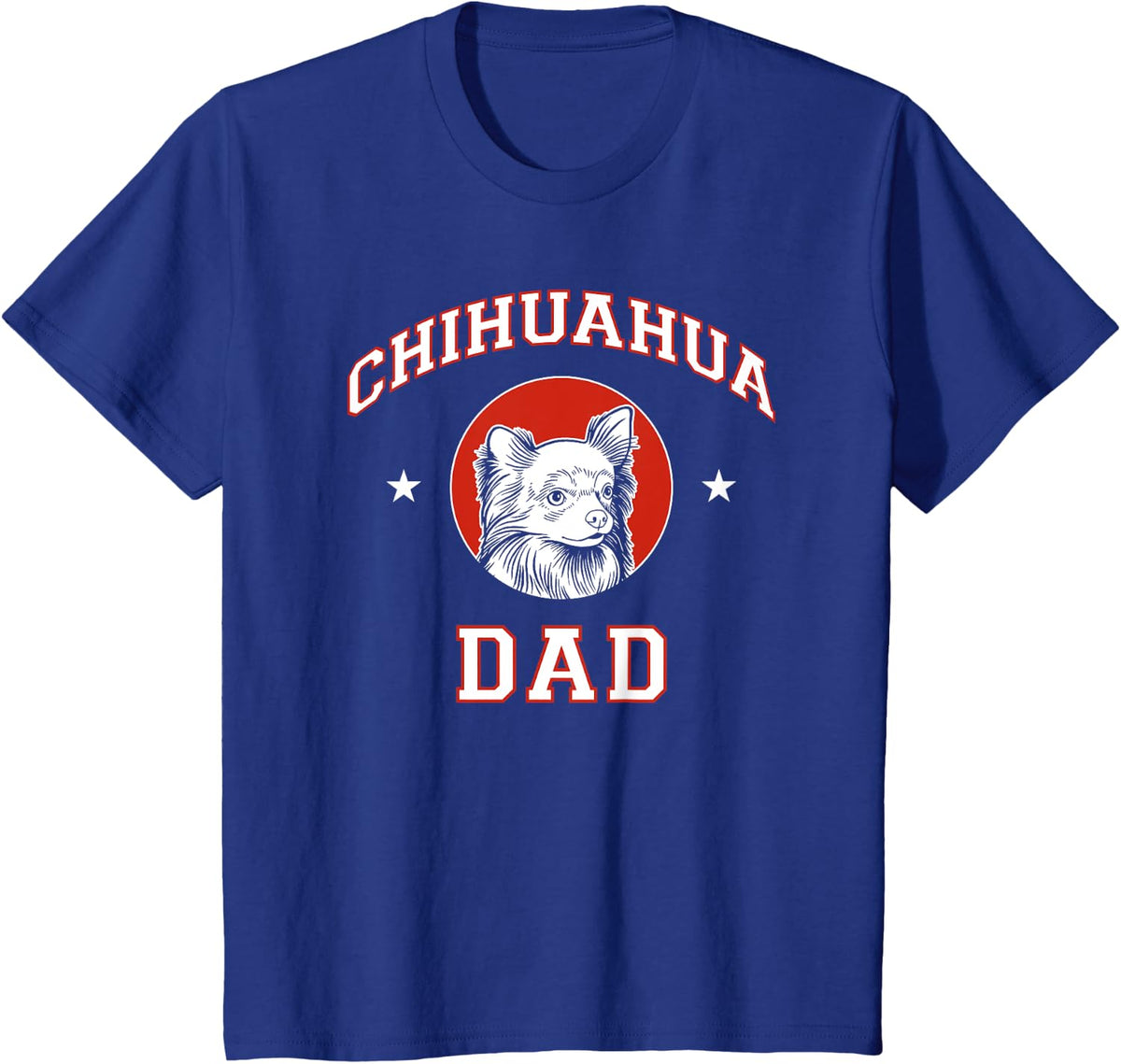 Long Haired Chihuahua Dad Dog Father T-Shirt - Royal Blue