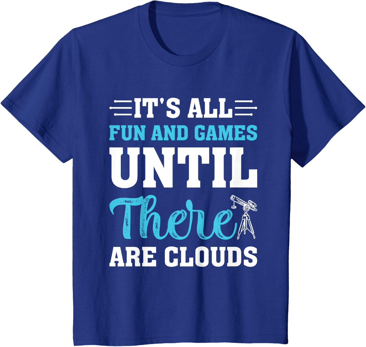 Astrophotographer Astronomer Telescope for Stargazing T-Shirt - Royal Blue