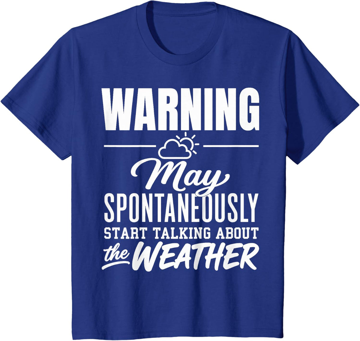 Meteorology Nerd Weather Forecast Meteorologist T-Shirt - Royal Blue