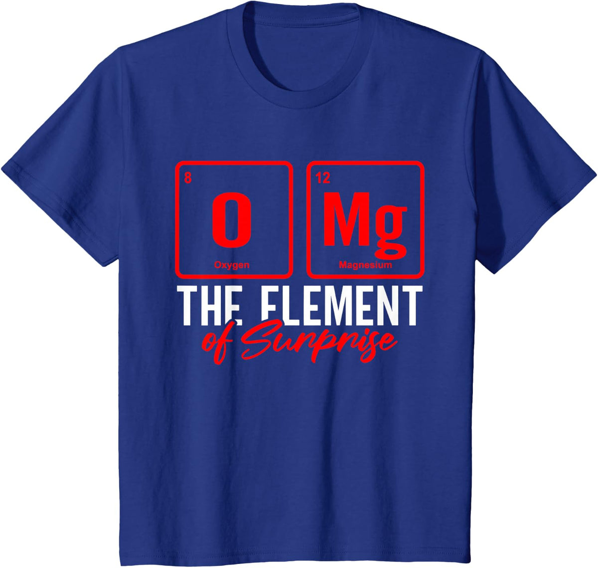 Periodic Table Elements Chemist T-Shirt - Royal Blue