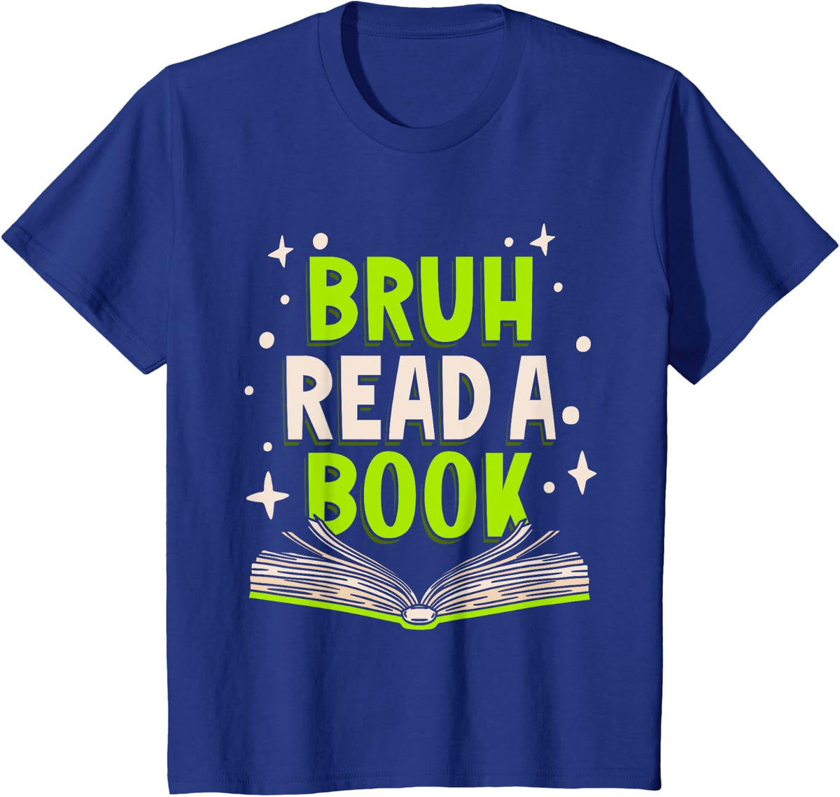 Funny Grammar English Teacher Bruh Read A Book T-Shirt - Royal Blue