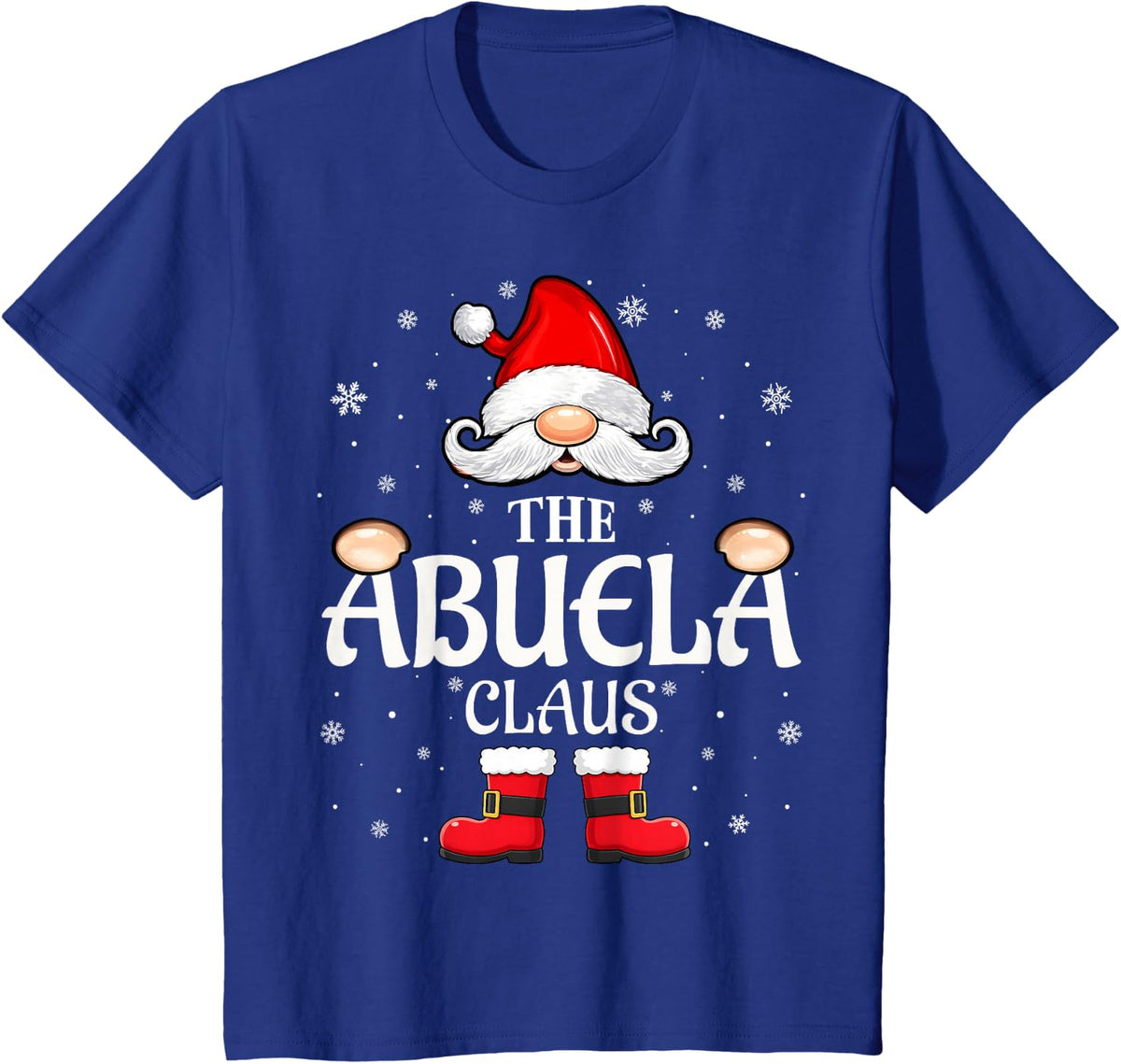 Family Christmas Matching Pajamas The Abuela Gnome Xmas T-Shirt - Royal Blue