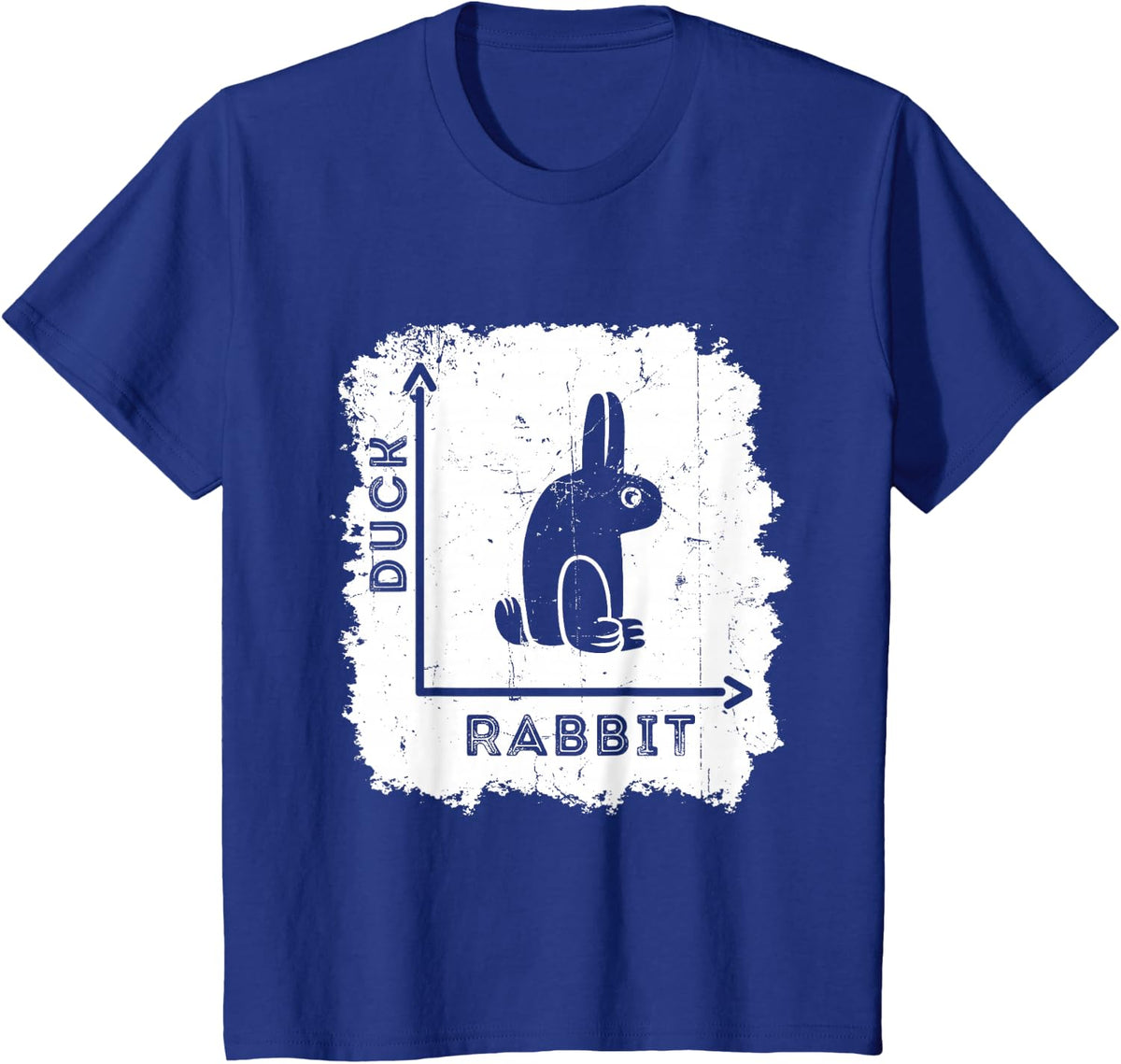 Wittgensteins Rabbit Duck Illusion Math Geek Physics Nerd T-Shirt - Royal Blue
