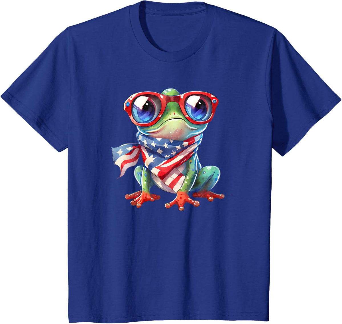 Funny patriotic frog for Fourth of July T-Shirt - Royal Blue