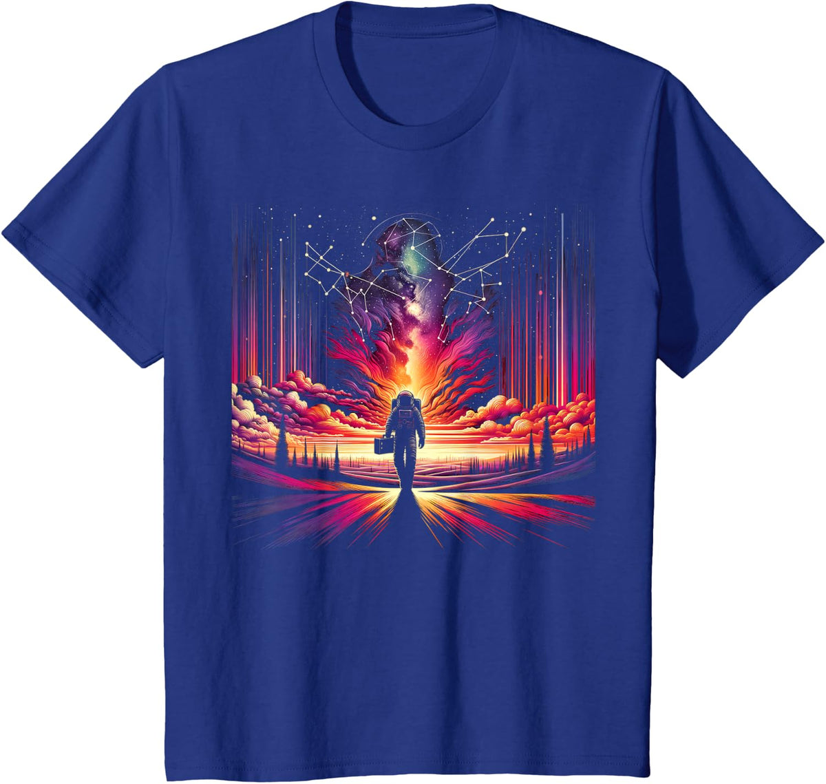 Constellation Astronaut | Men Women T-Shirt (S-6XL) T-Shirt - Royal Blue