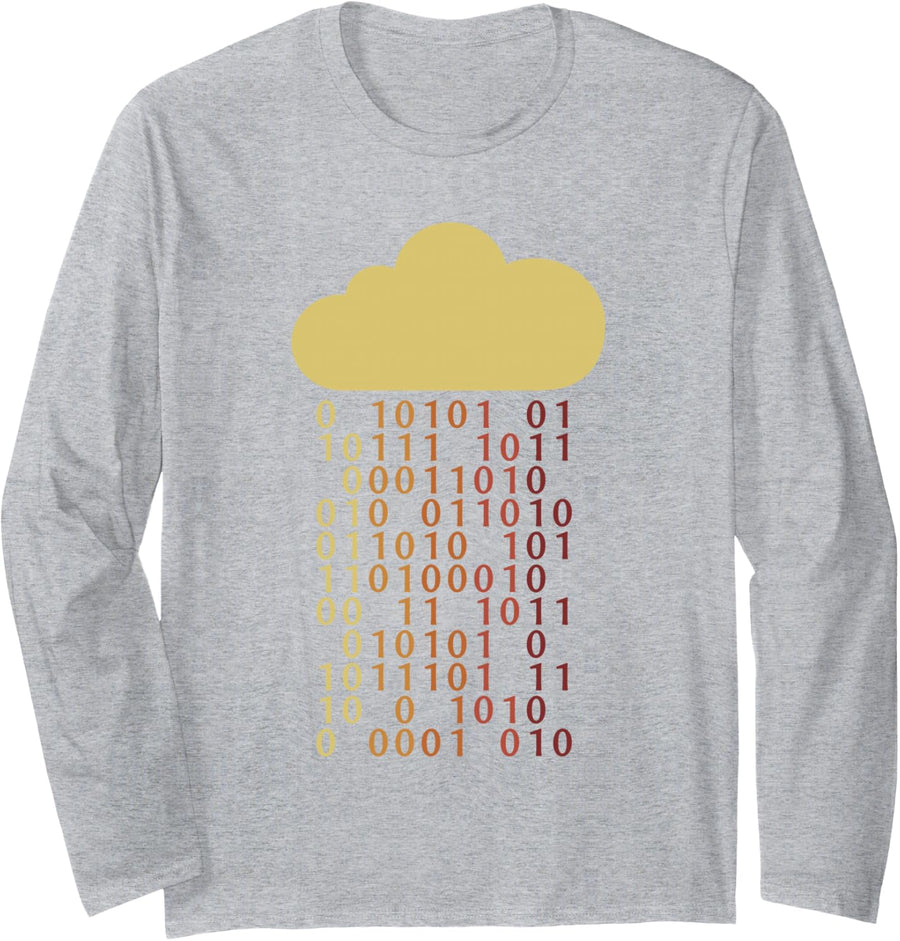Cloud Bit Informatiker Admin IT Operations Administrator Long Sleeve T-Shirt - Adult Unisex Heather Grey