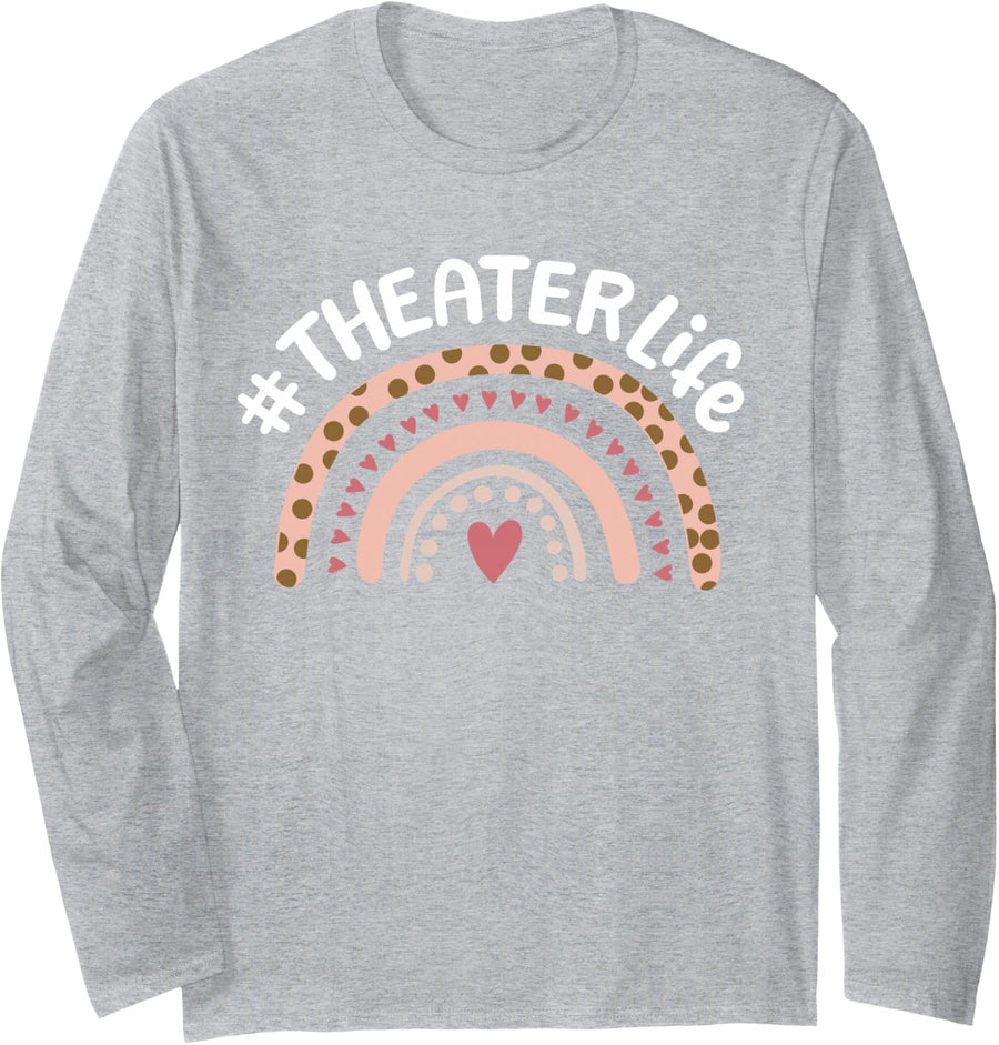 Theater Long Sleeve T-Shirt - Adult Unisex Heather Grey