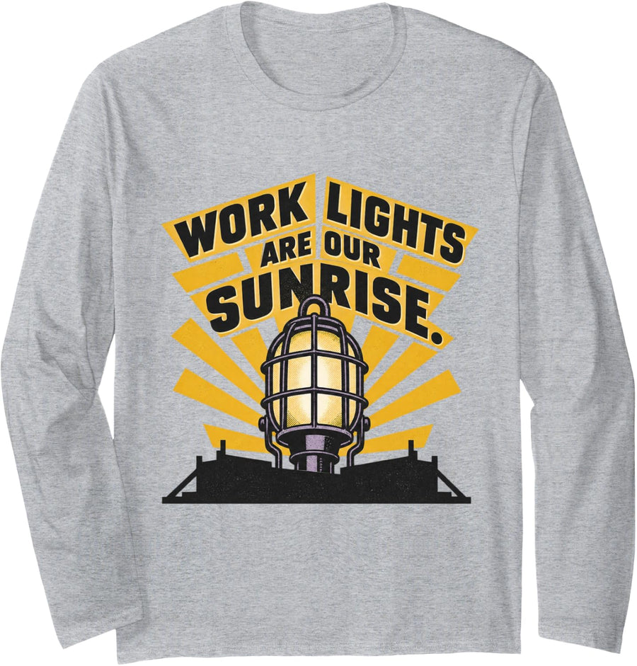 Backstage Theater Tech Crew Long Sleeve T-Shirt - Adult Unisex Heather Grey
