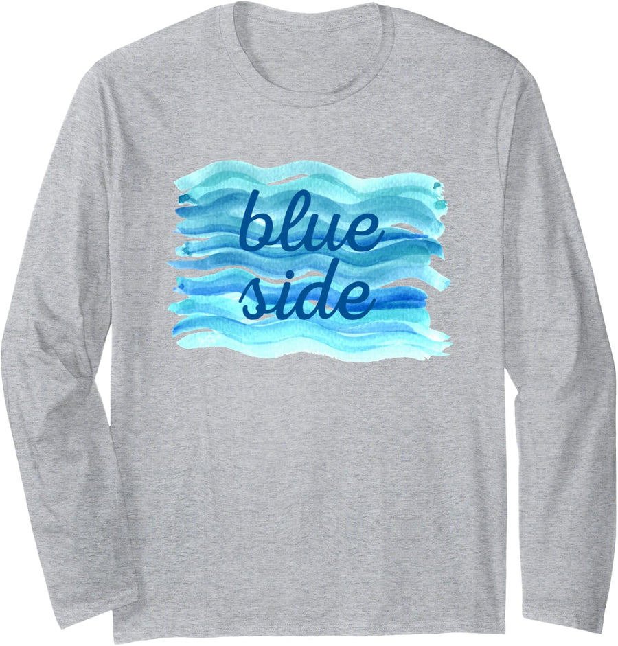 Blue Side Outro JHope Hope World K-Pop KPop Korean Mixtape Long Sleeve T-Shirt - Adult Unisex Heather Grey
