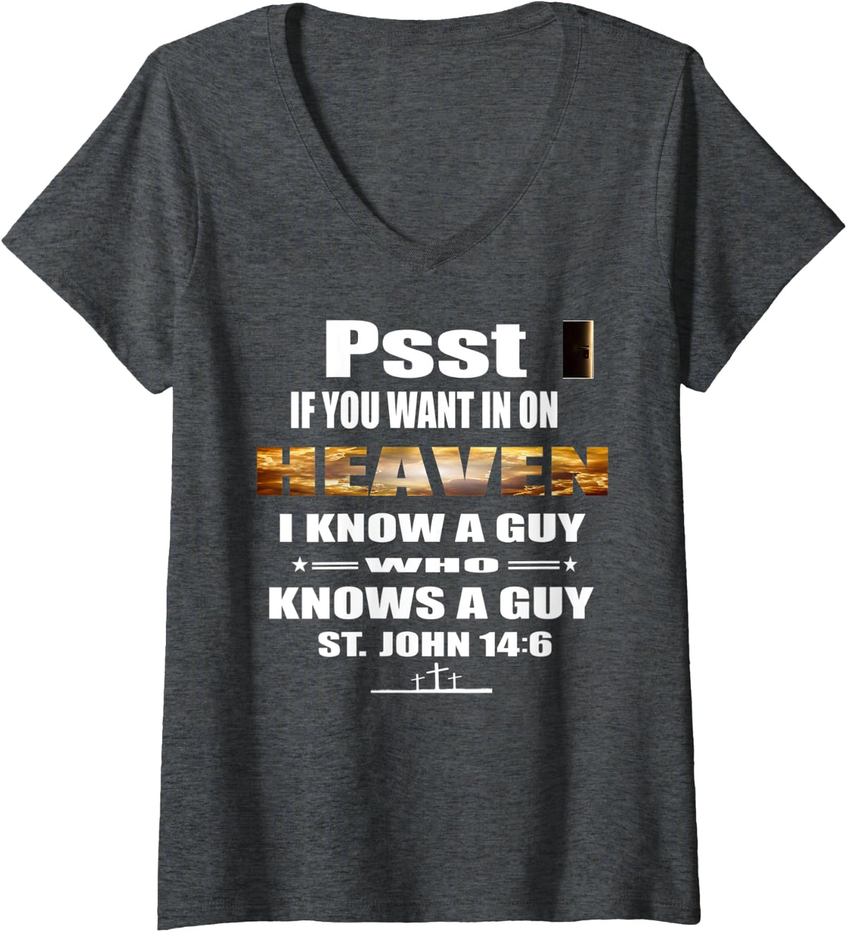 Womens Church Choir Director Christian Witness Choir Leader Gift V-Neck T-Shirt - Dark Heather Grey