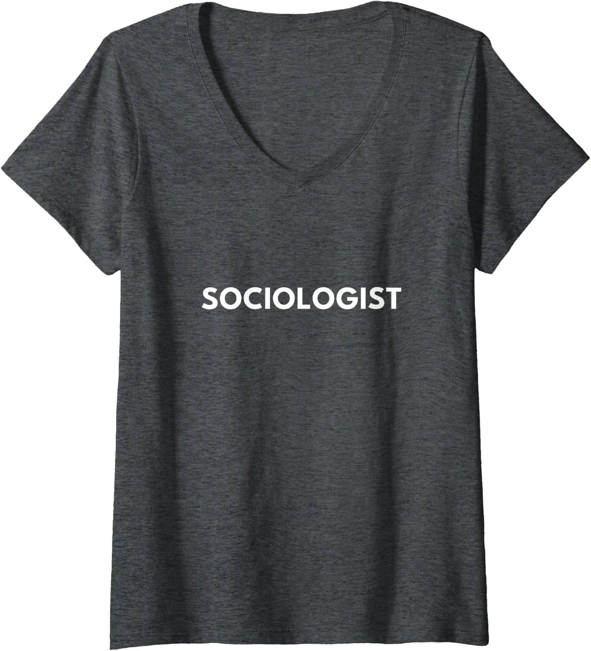 Women's Sociologist V-Neck T-Shirt - Dark Heather Grey
