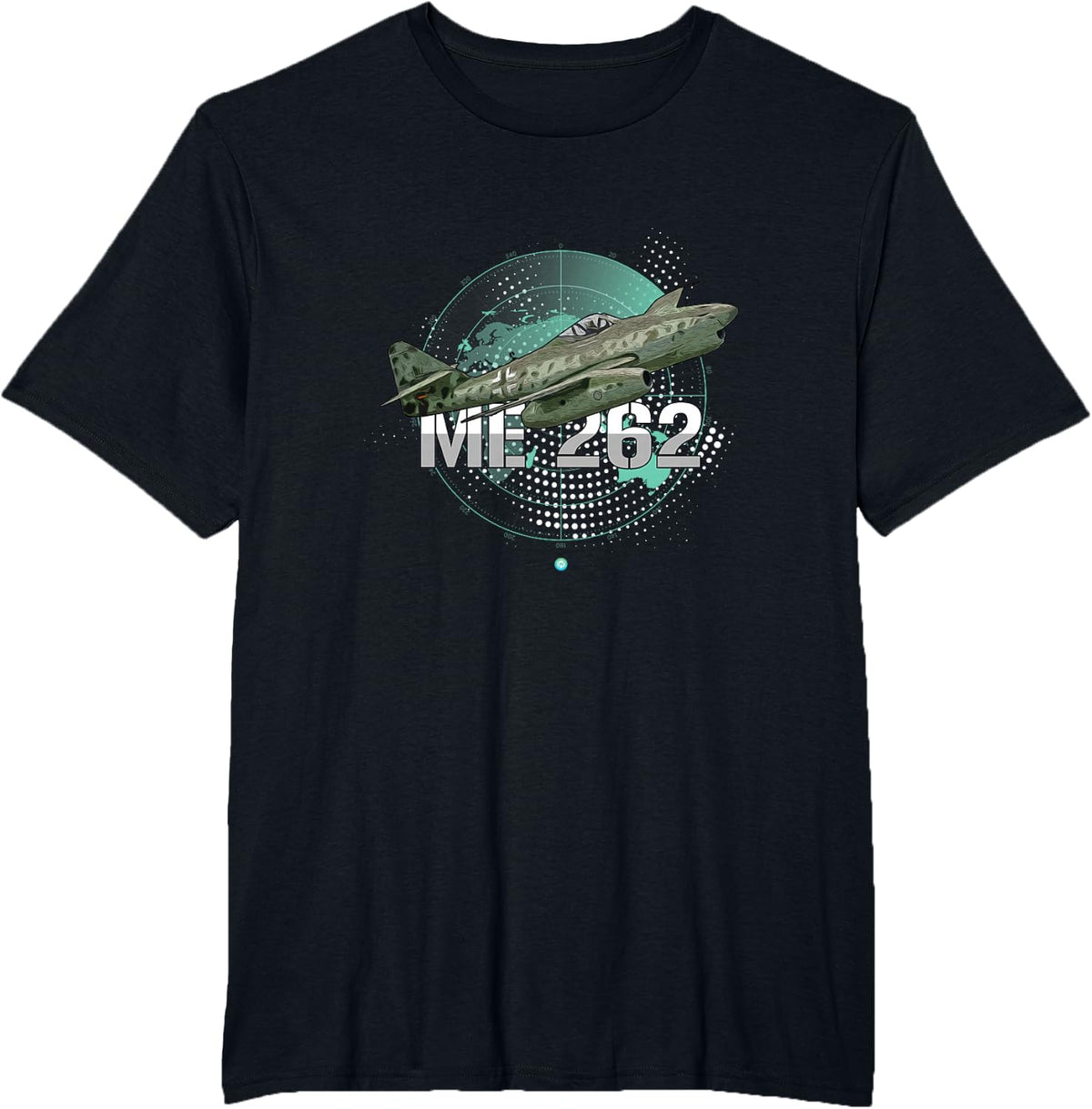 WW2 Airplane Me-262 World War Two Fighter Jet T-Shirt T-Shirt - Black