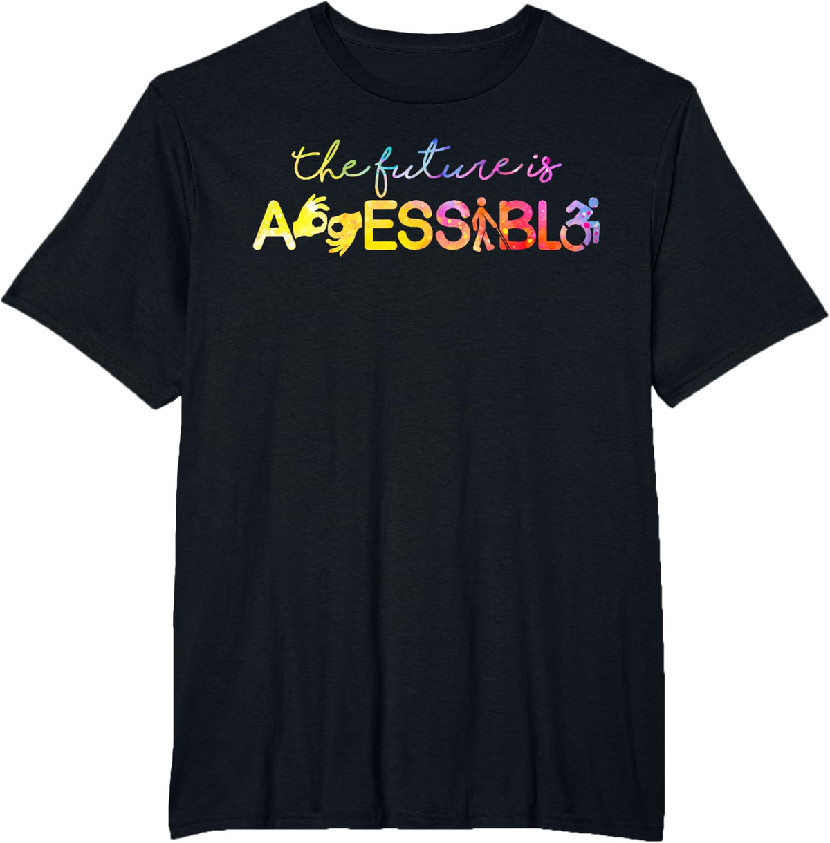 The future is accessible Special Education Teacher T-Shirt - Black