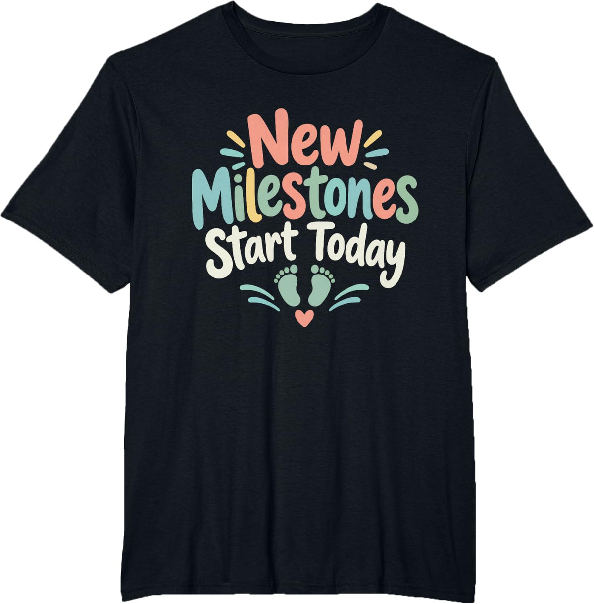 Occupational Therapy new Baby milestones Development T-Shirt - Black