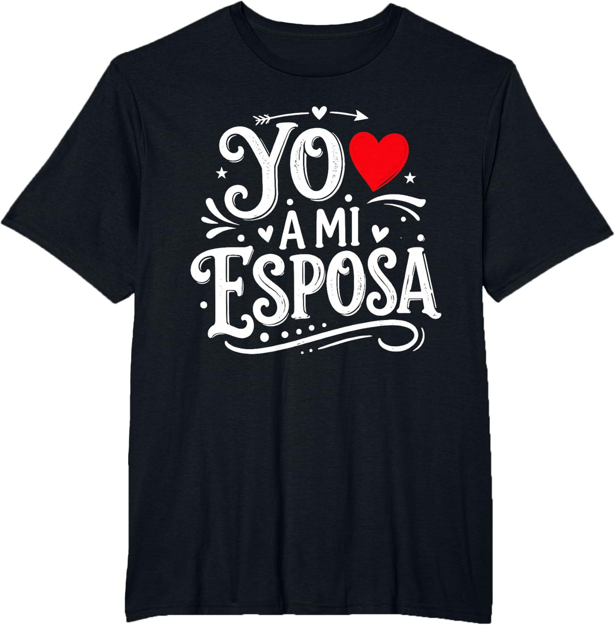 Yo Amo A Mi Esposa, Spanish Wife Love T-Shirt - Black