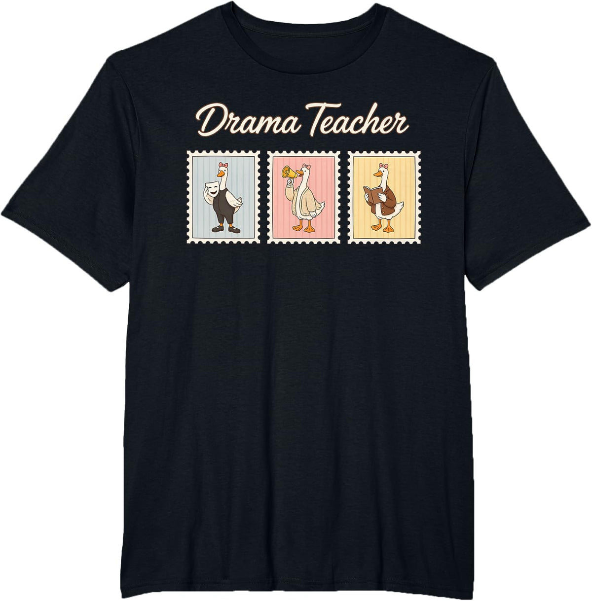 Drama Teacher Theater Instructor Theatre Educator Acting T-Shirt - Black