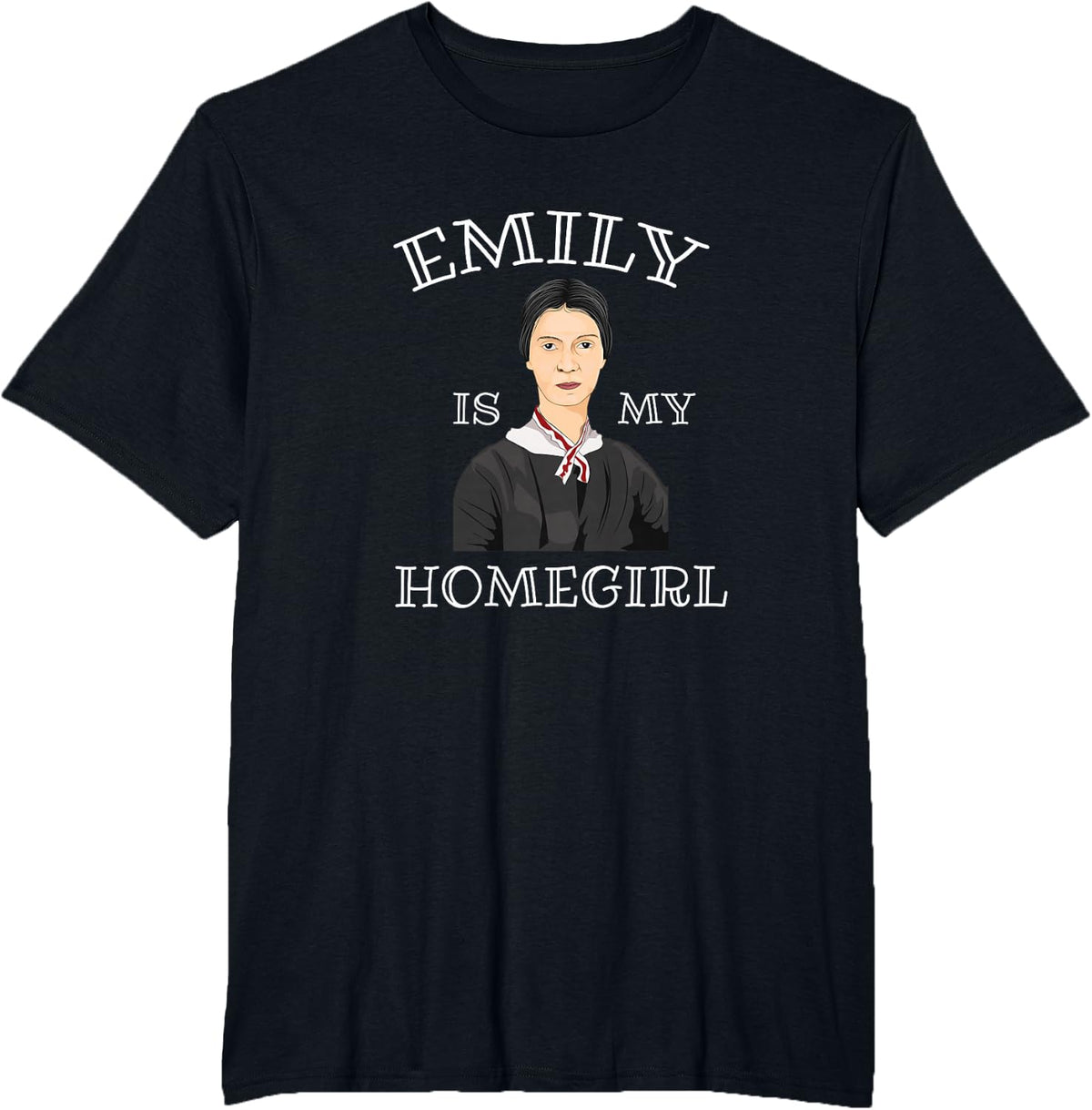 Cute Funny Emily Dickinson T-Shirt Poet Literature Shirt T-Shirt - Black