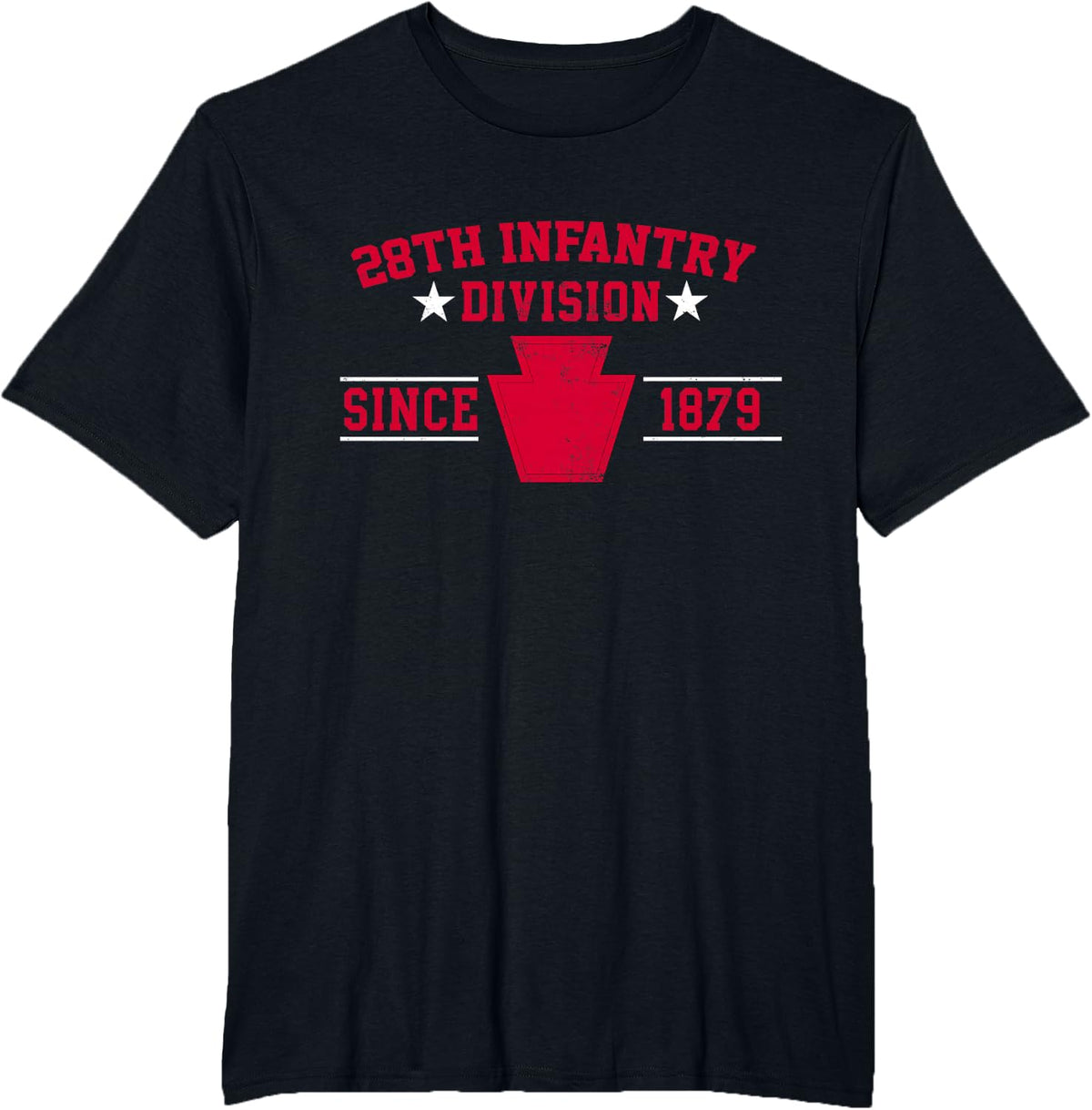28th Infantry Division Veteran Military Father Day Christmas T-Shirt - Black