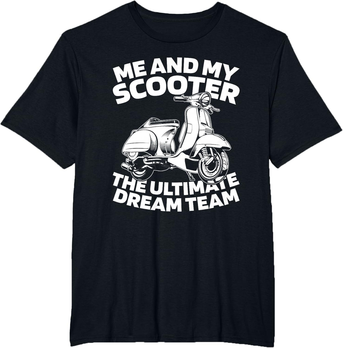 Moped - Motorbike Scooter Bike T-Shirt - Black