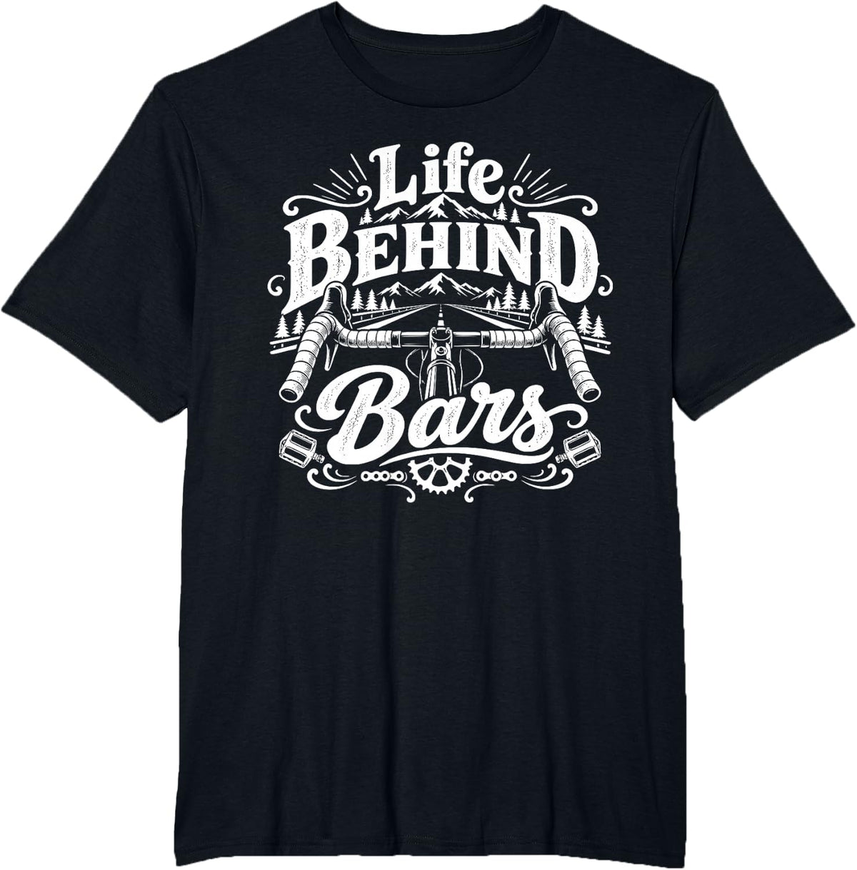 Bike & Biking, Life Behind Bars T-Shirt - Black