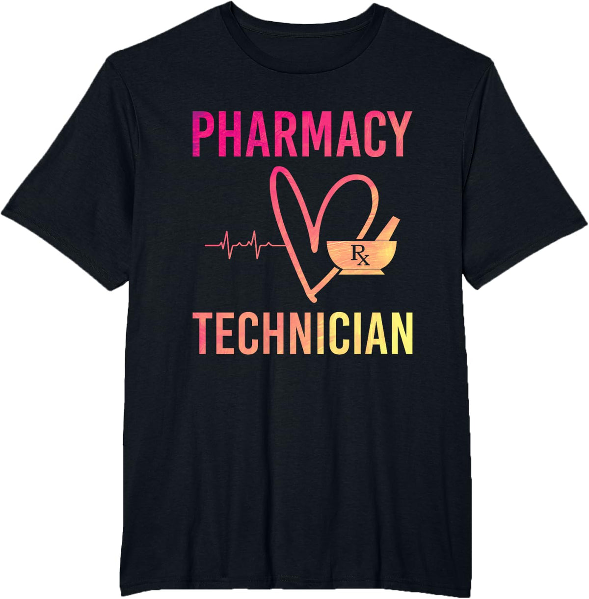 Pharmacy Technician Pharmacist T-Shirt - Black