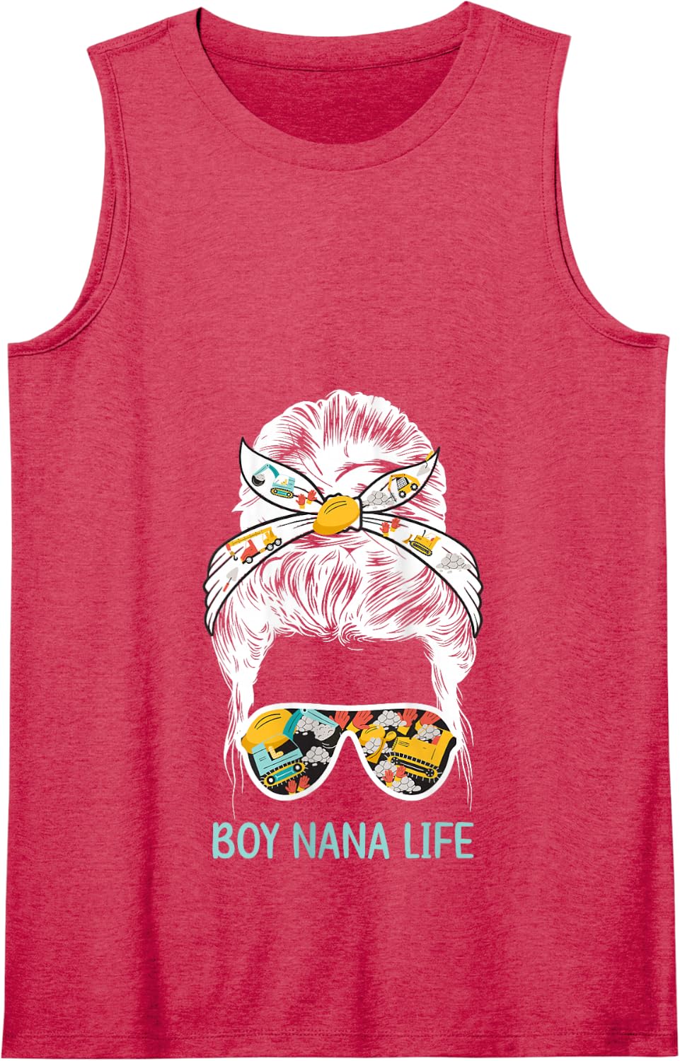 Boy Nana Life Grandma Nana of Boys Nana Tank Top - Red