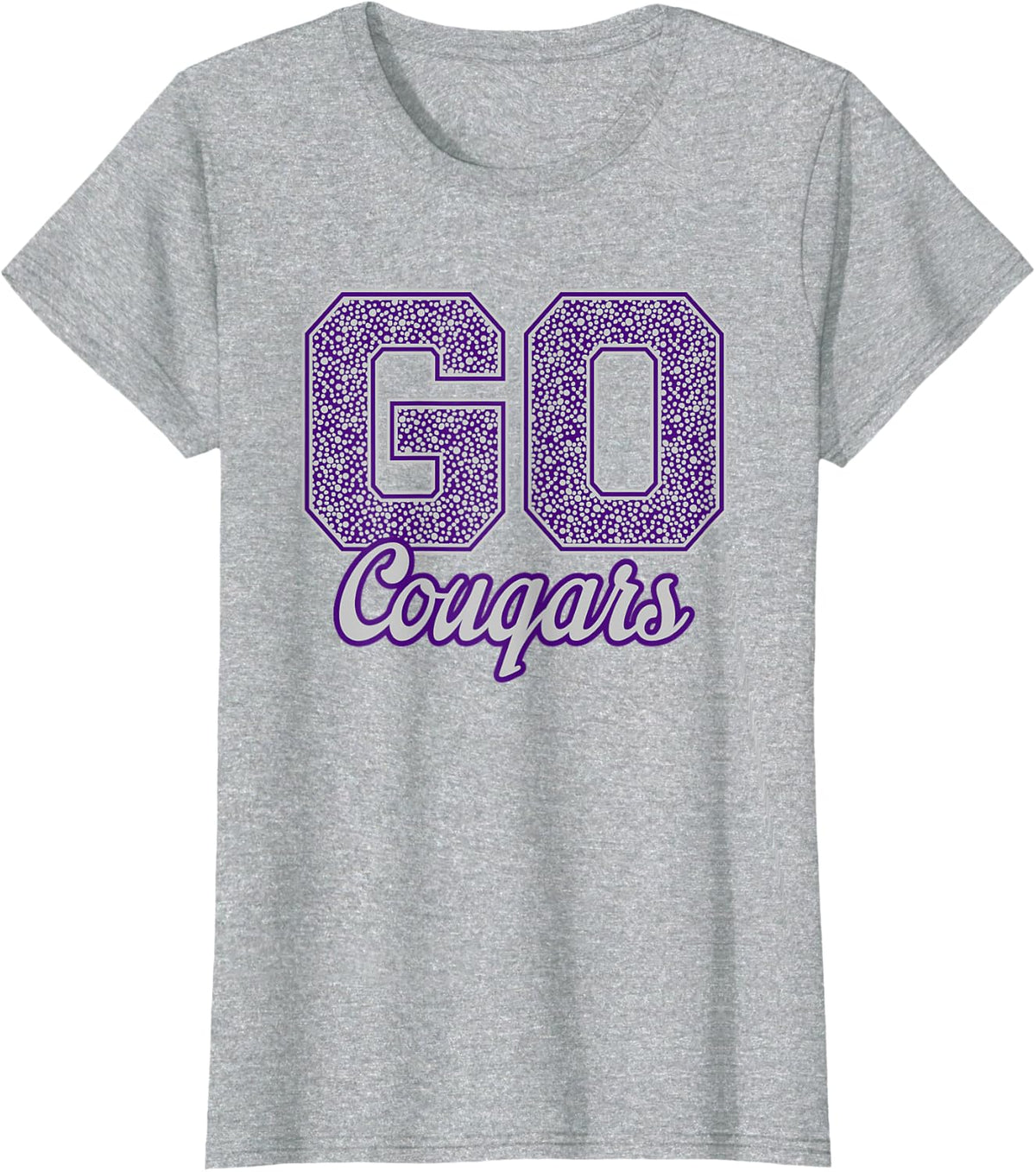Spanish Springs Cougars GO! School Pride T-Shirt - Heather Grey