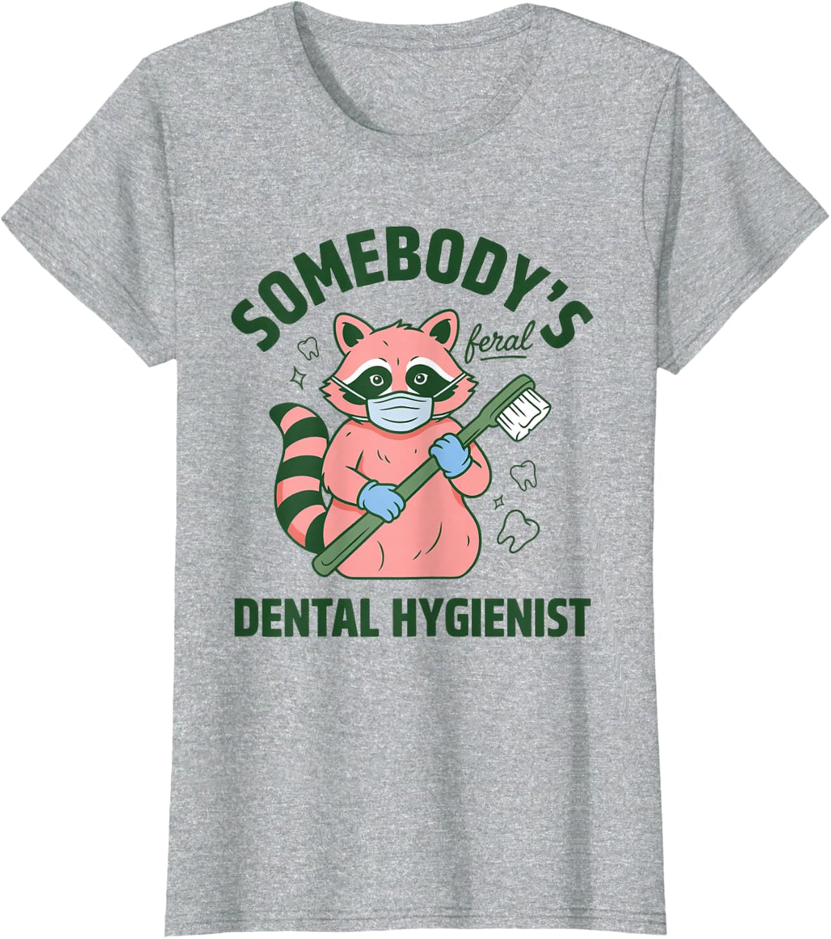 Dental Hygienist Registered RDH Dental Hygiene T-Shirt - Heather Grey