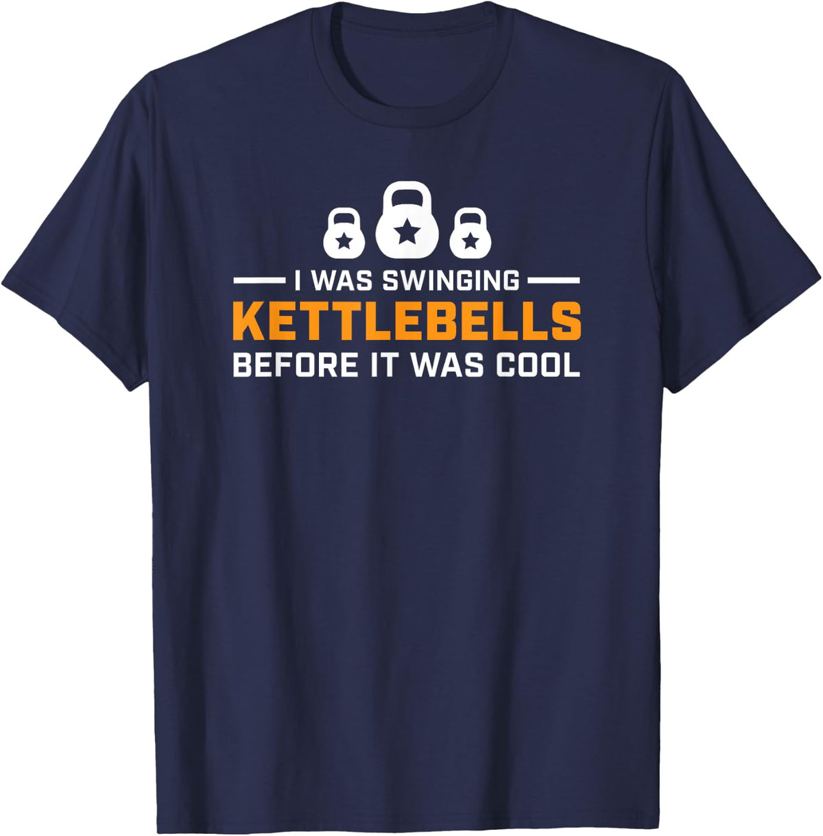 Kettlebell Workout T-Shirt - Navy Blue